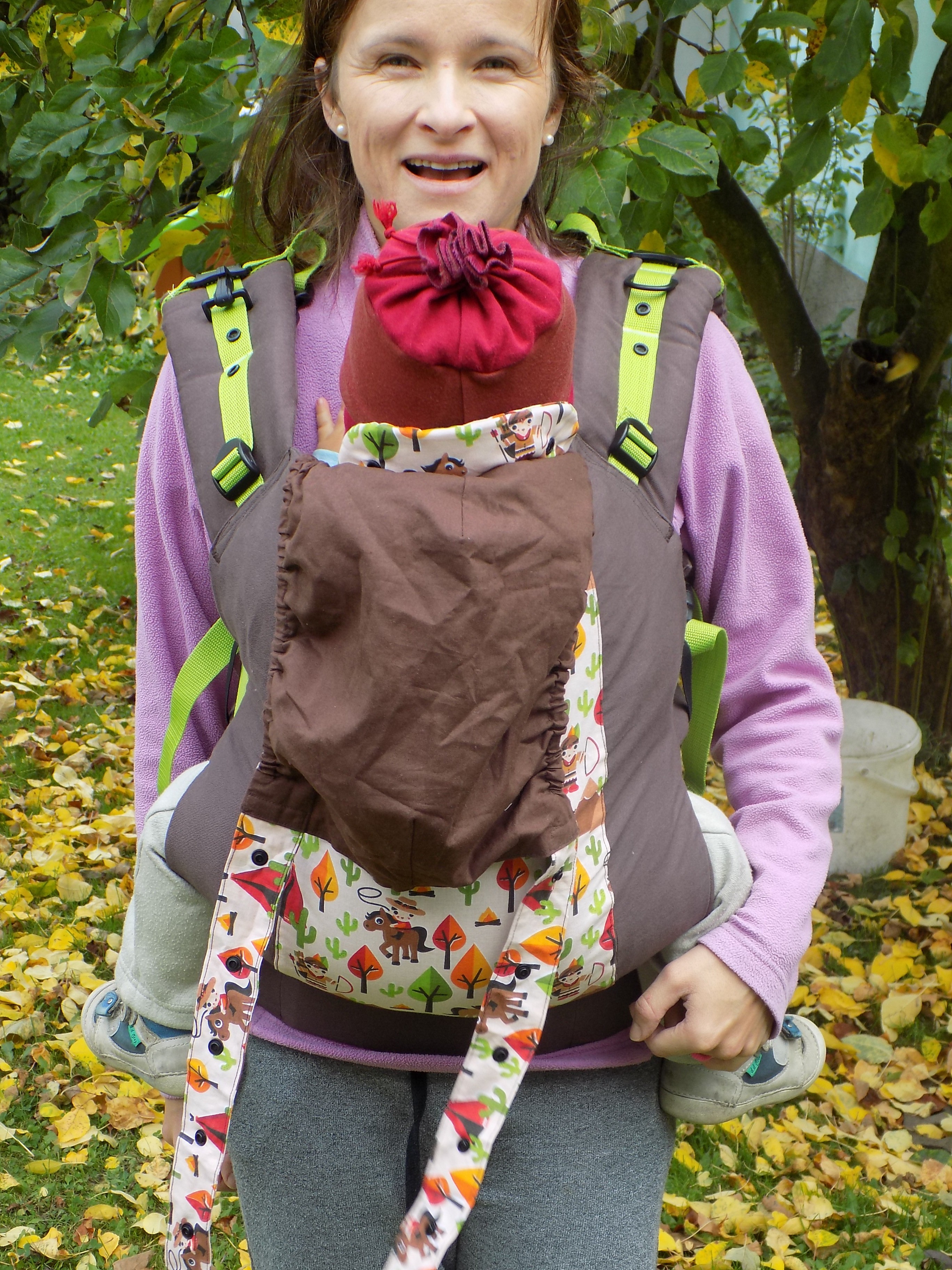 Ergonomické nosítko - tyrkysové větvičky