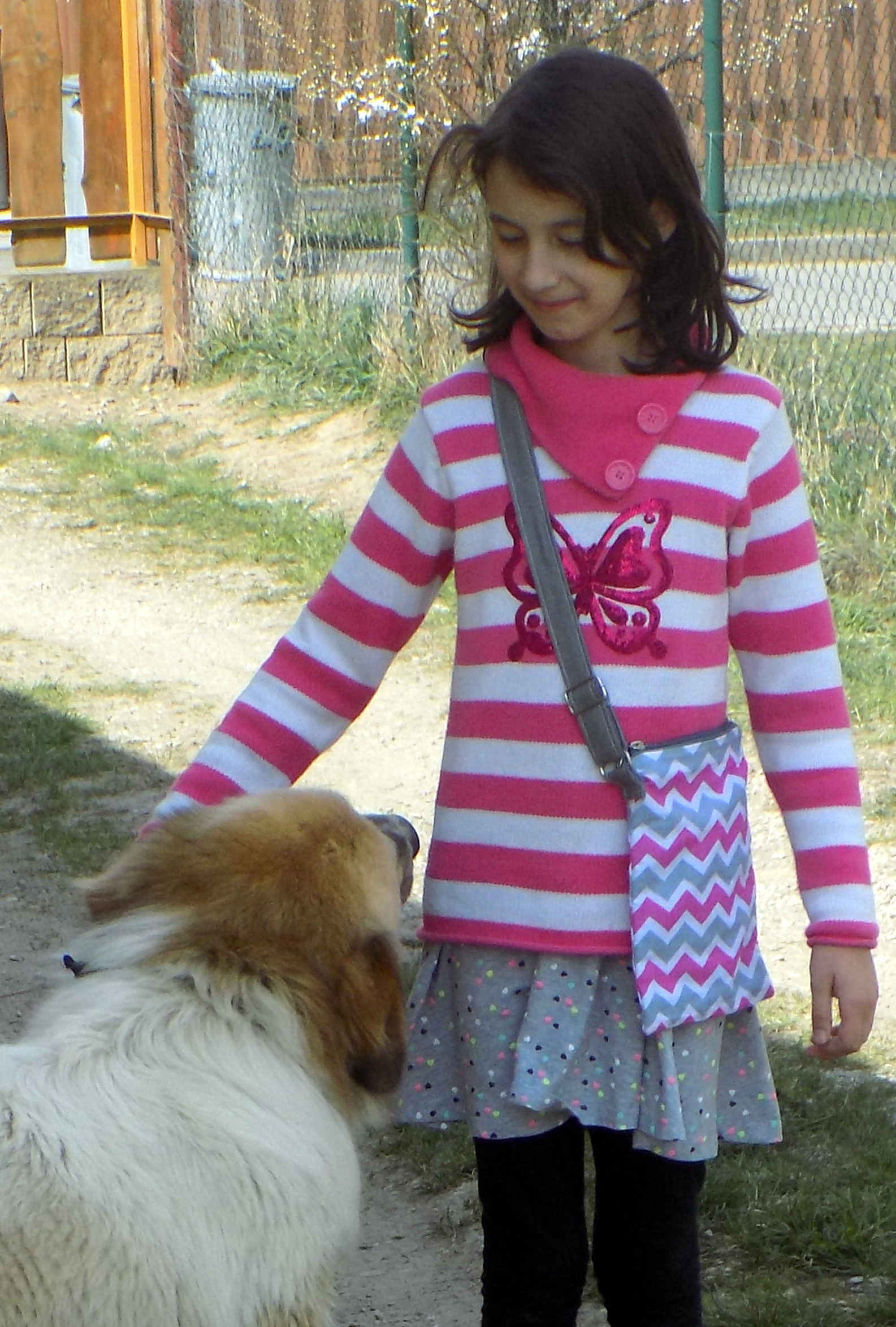 Dětská kabelka ze šátku - červení sloni