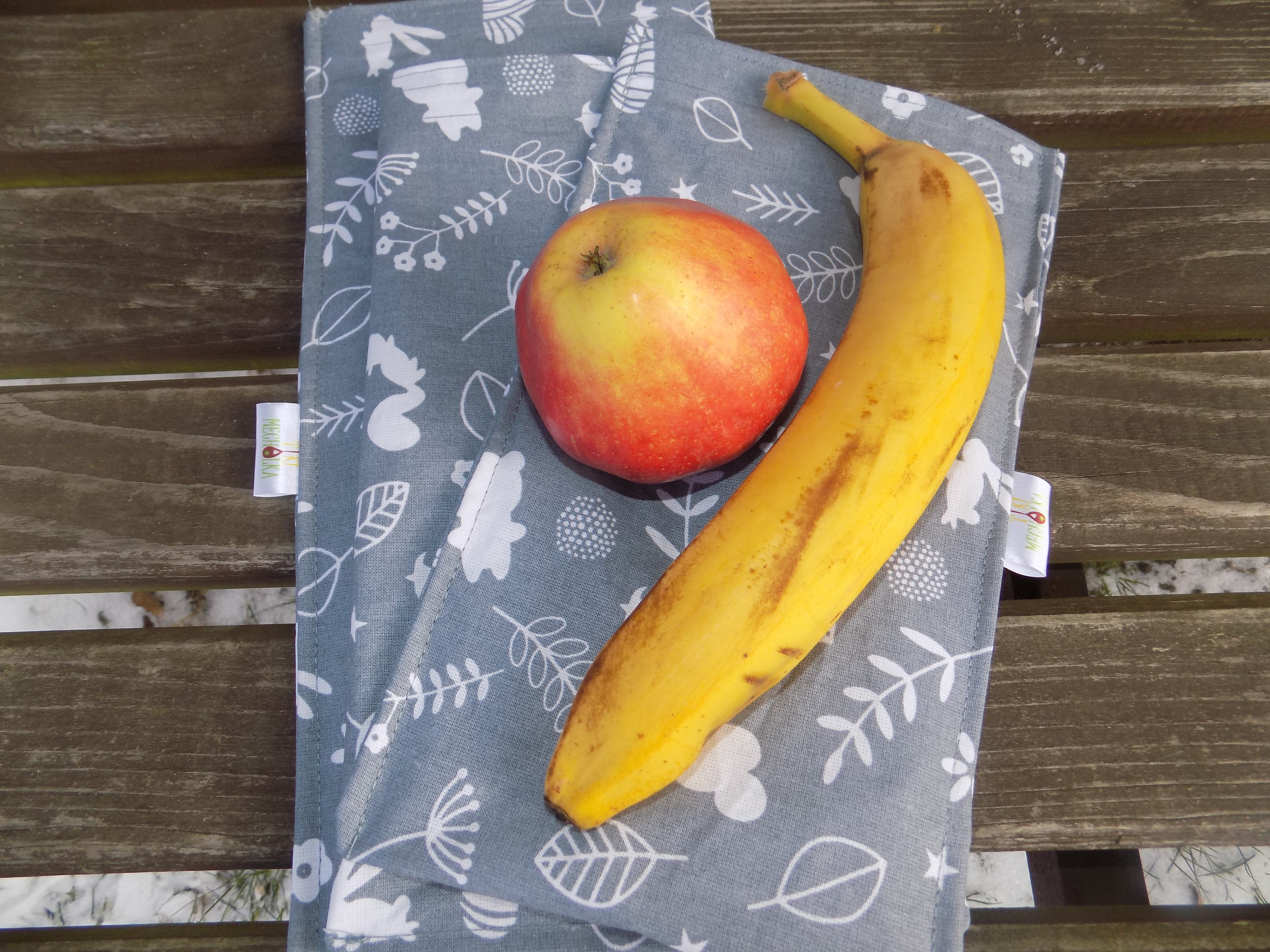 Svačinový pytlík - stavební stroje 17x27 cm