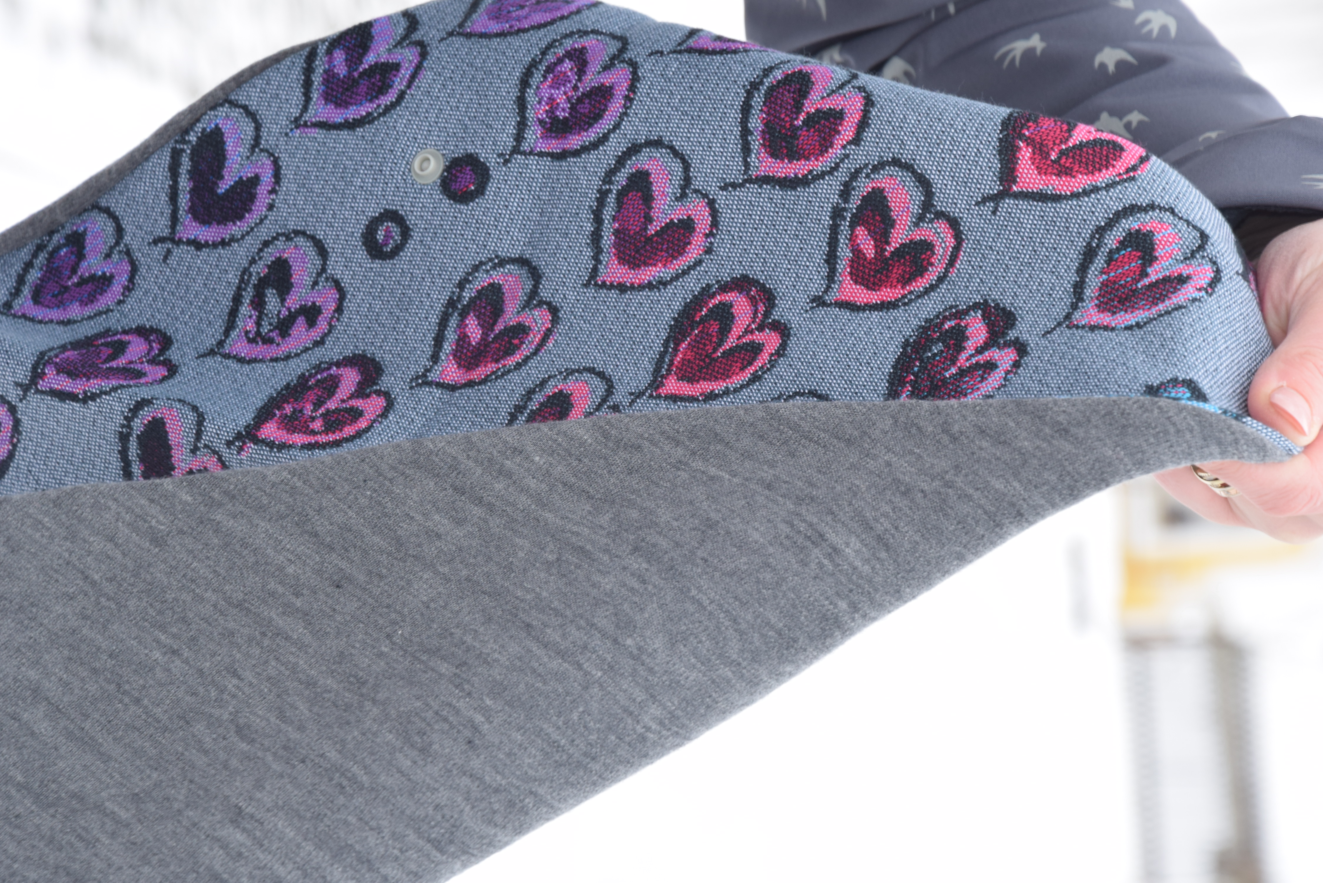 Šála ze šátkoviny a merina - menší, NA PŘÁNÍ