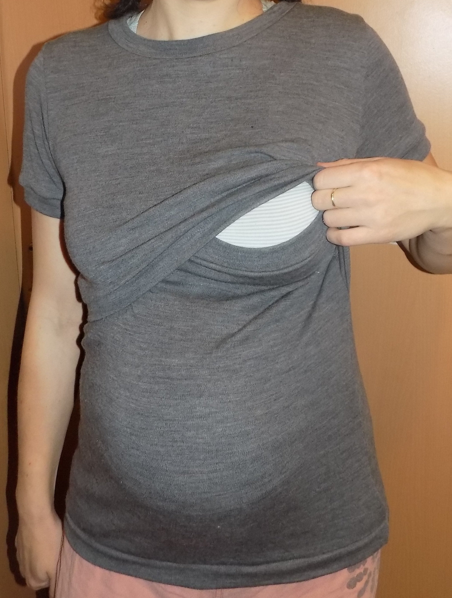 Kojicí tričko merino - jednobarevné, krátký rukáv, NA PŘÁNÍ