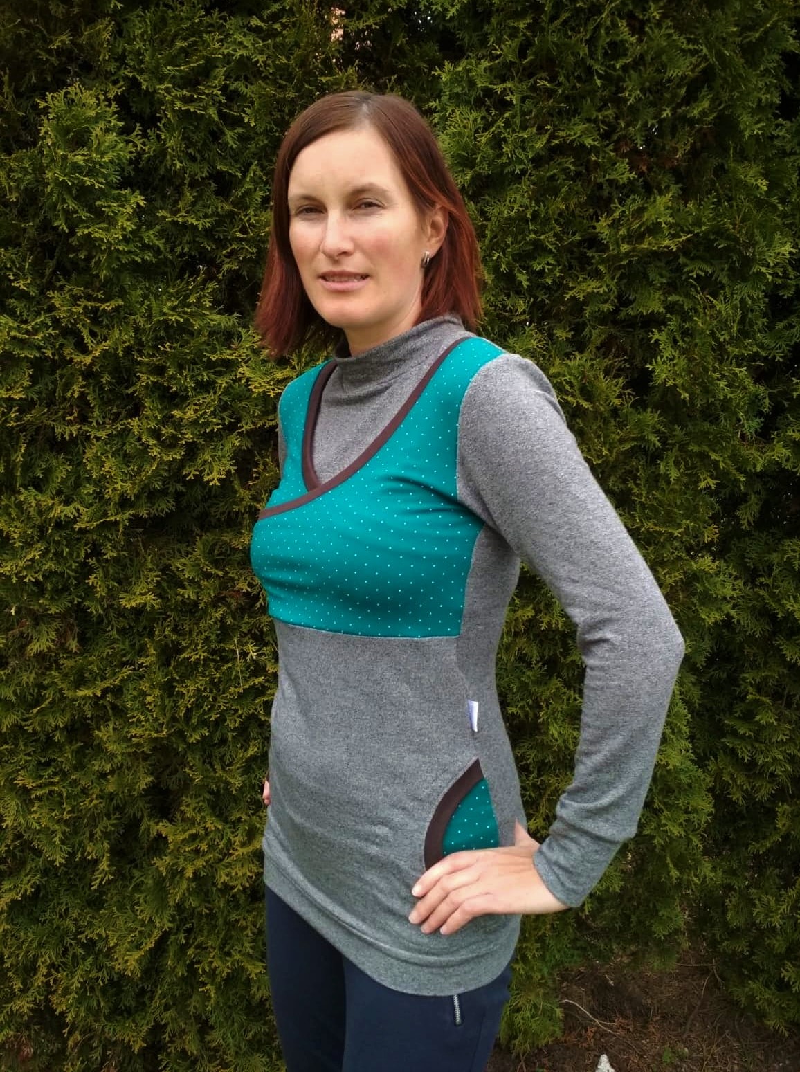 Kojící mikina bavlna nebo bambus - NA PŘÁNÍ