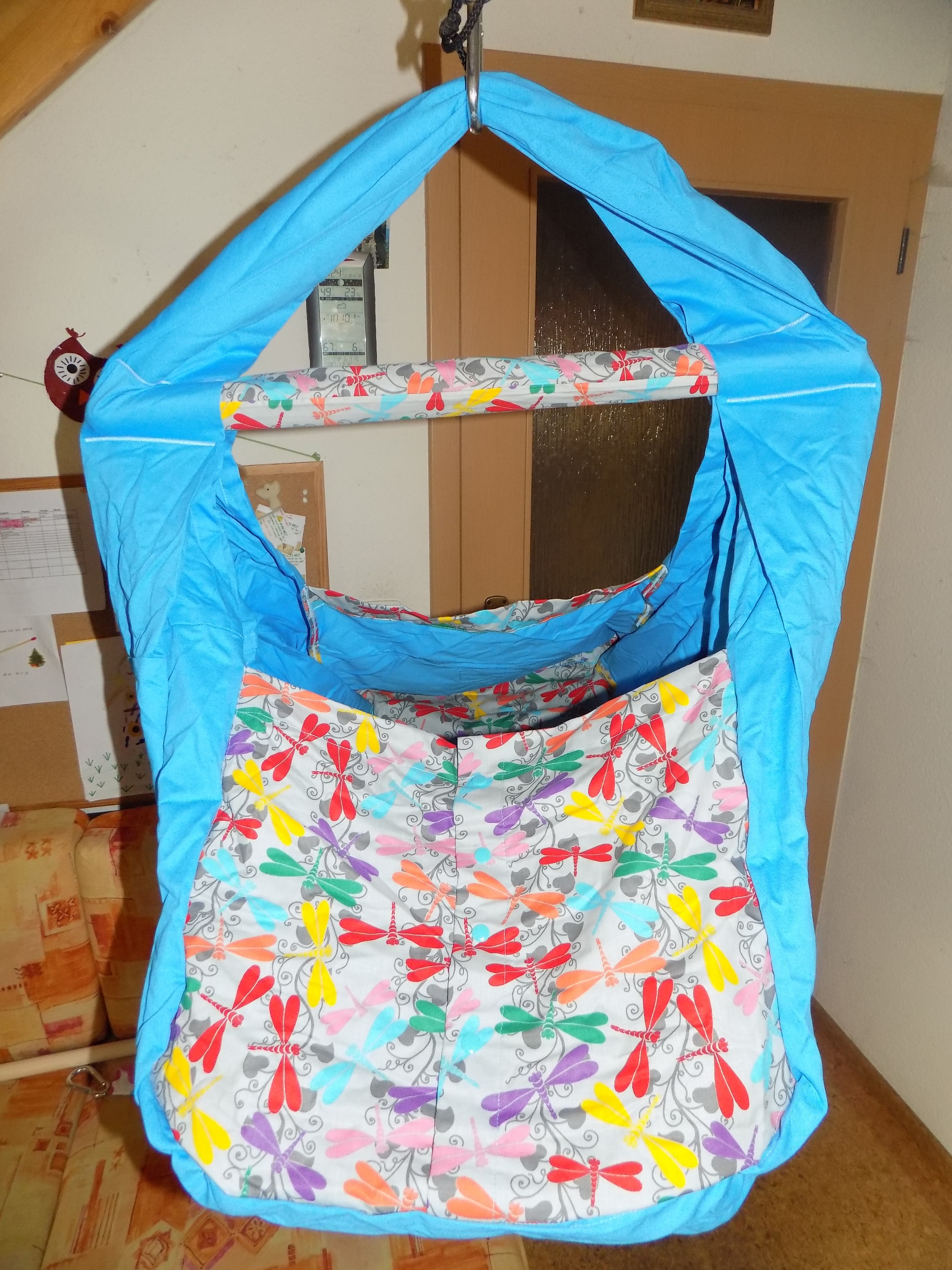 Bazar: Hačka Tiki-Mechulka (miminko)  - uzavíratelná; modrotyrkys + vážky