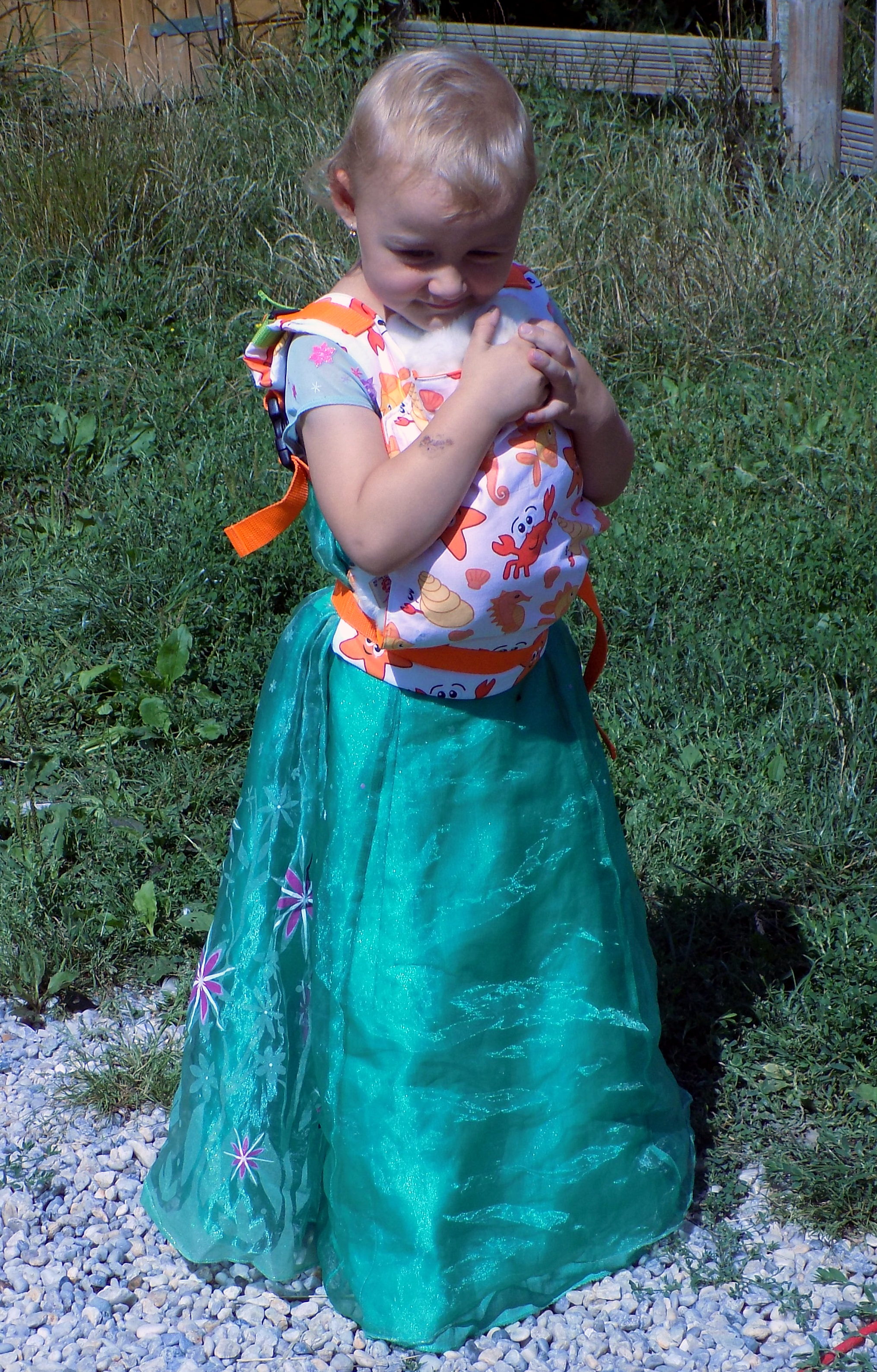 Šátkové nosítko na panenky - Yaro fiori I