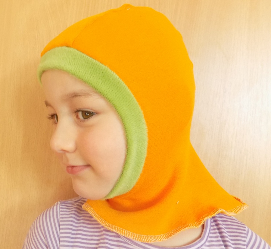 Teplá kuklička warmkeeper - oranžovo-zelená