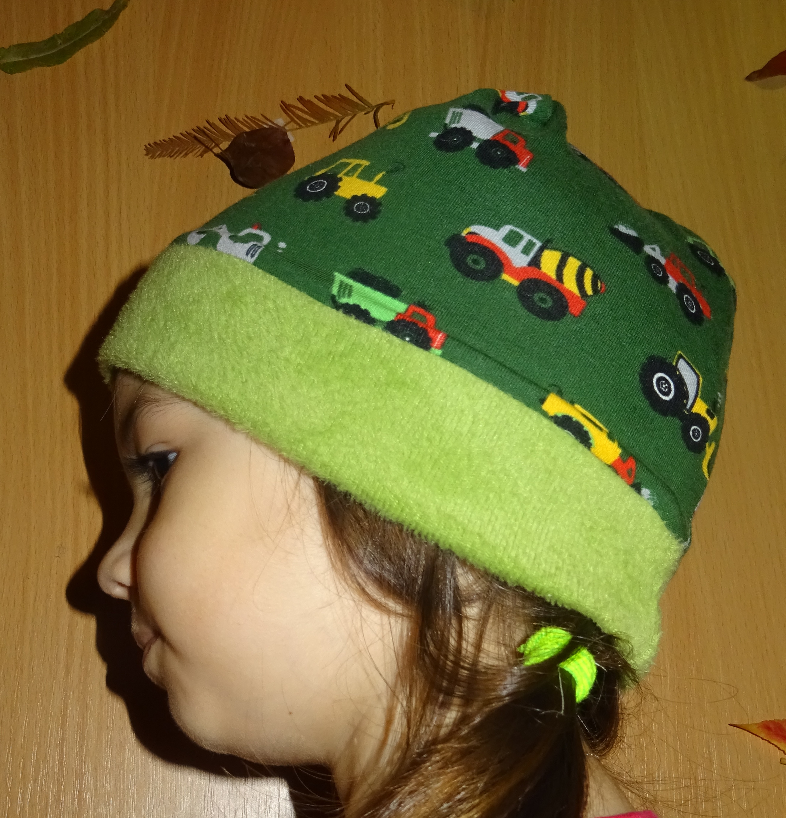 Oboustranná čepice/čepička - warmkeeper + stroje