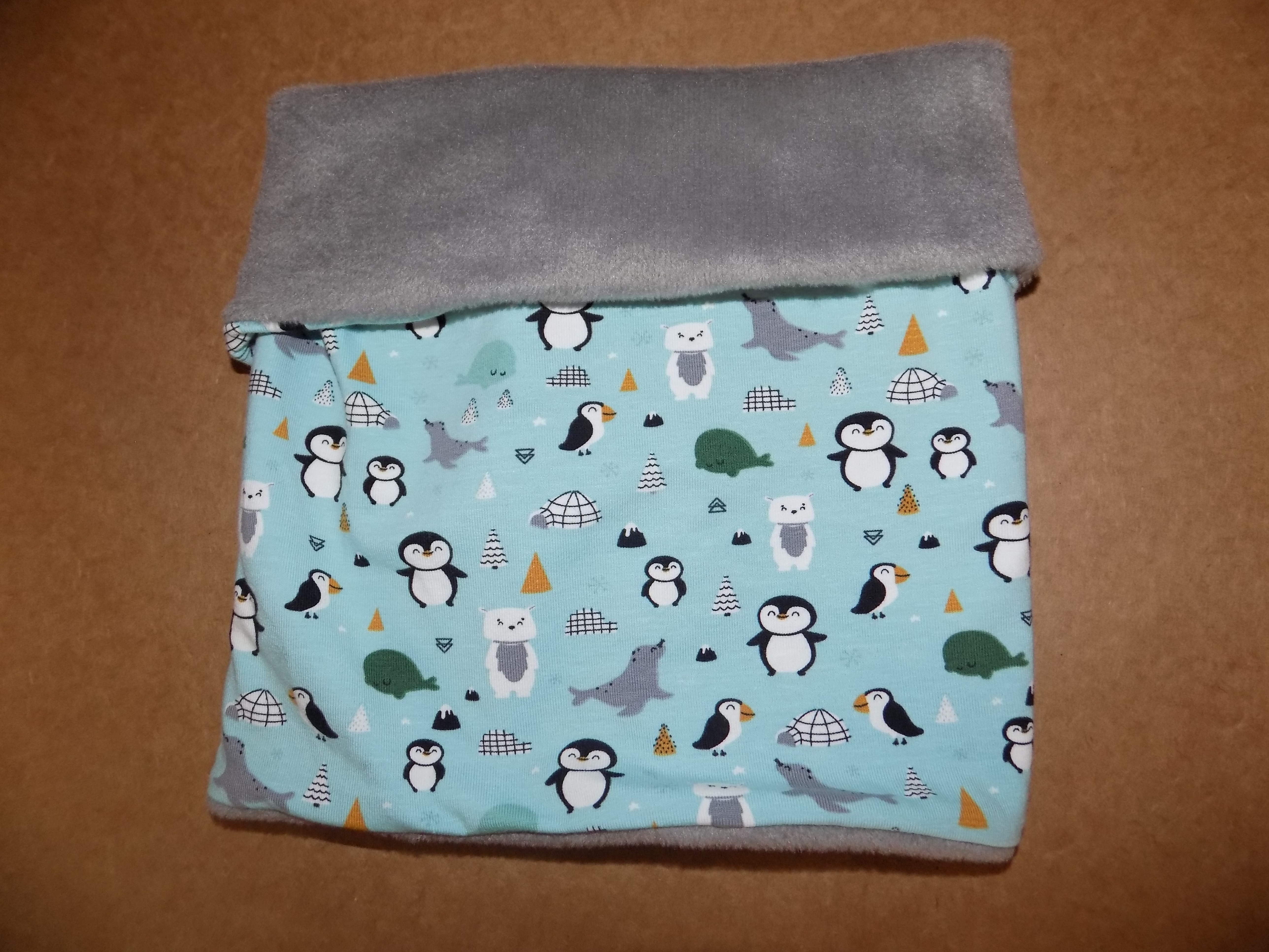 dětský nákrčník dvojitý  - tučňáci