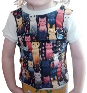 Tričko merino + hedvábí + potisk - na přání