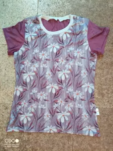 Dámské tričko - merino tenké potisk krátký rukáv - na přání