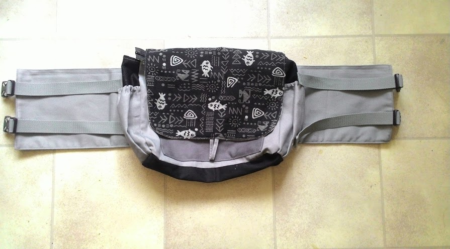 Taštička kolem pasu - aztécké rybičky šedé