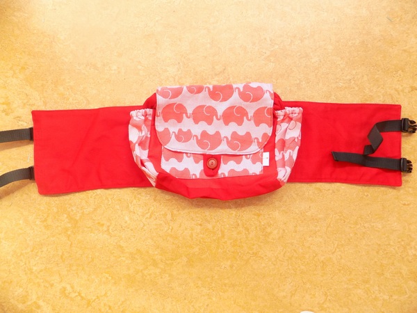 Taštička kolem pasu - červení sloni Yaro elephants