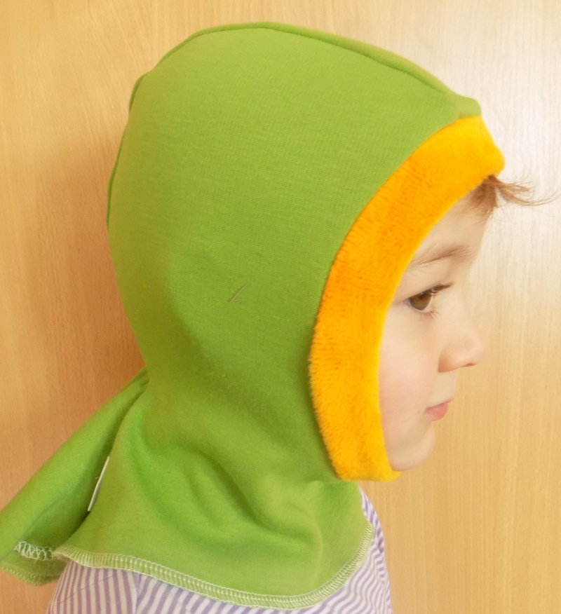 Teplá kuklička warmkeeper - zeleno-oranžová