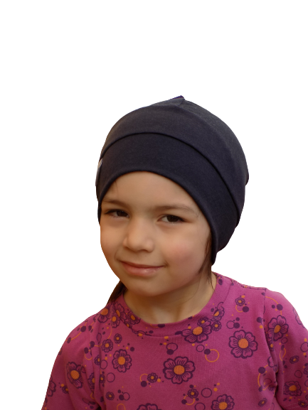 Merino čepice slabá - tmavě modrá