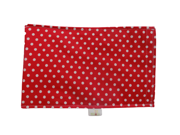 Svačinový pytlík - puntík na červené 14x25 cm
