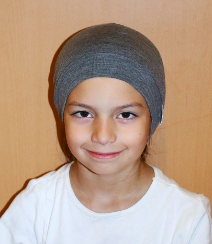 Merino čepice šedá