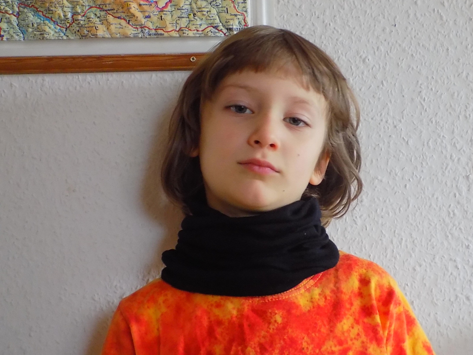 Multifunkční šátek (tubus) merino - černý