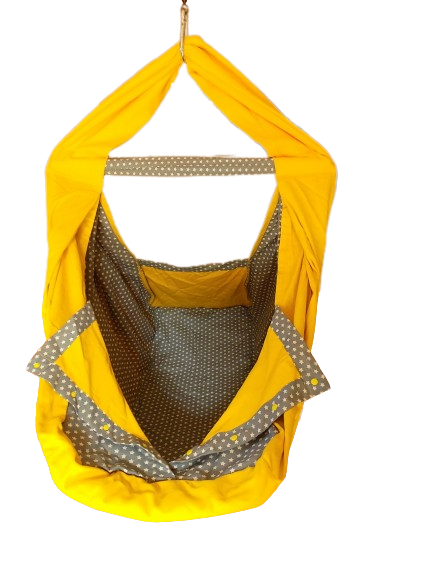 Hačka Tiki-Mechulka pro batolata, dvojitá – uzavíratelná; žlutá + hvězdy