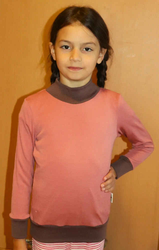 Merino triko rostoucí - starorůžová