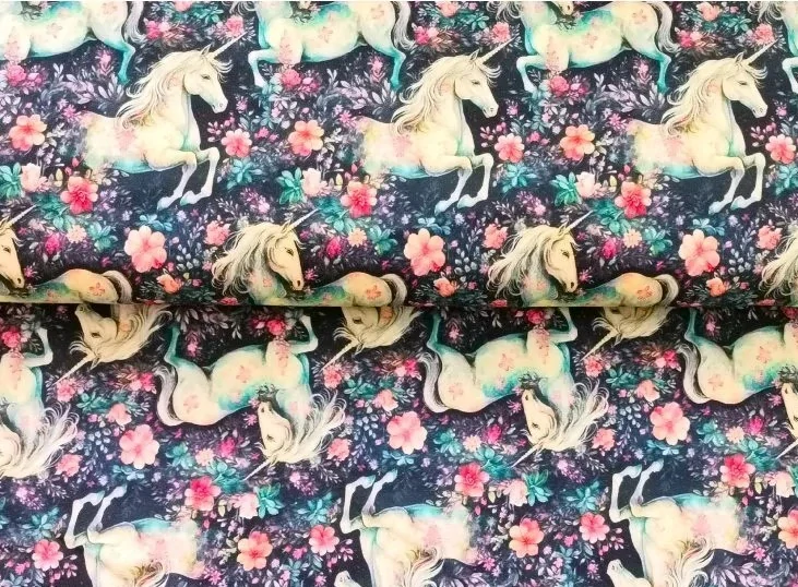 SET čepice a nákrčník - jednorožec