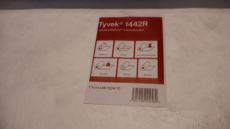 Tyvek 1442R metráž - bílý, 43g/m2