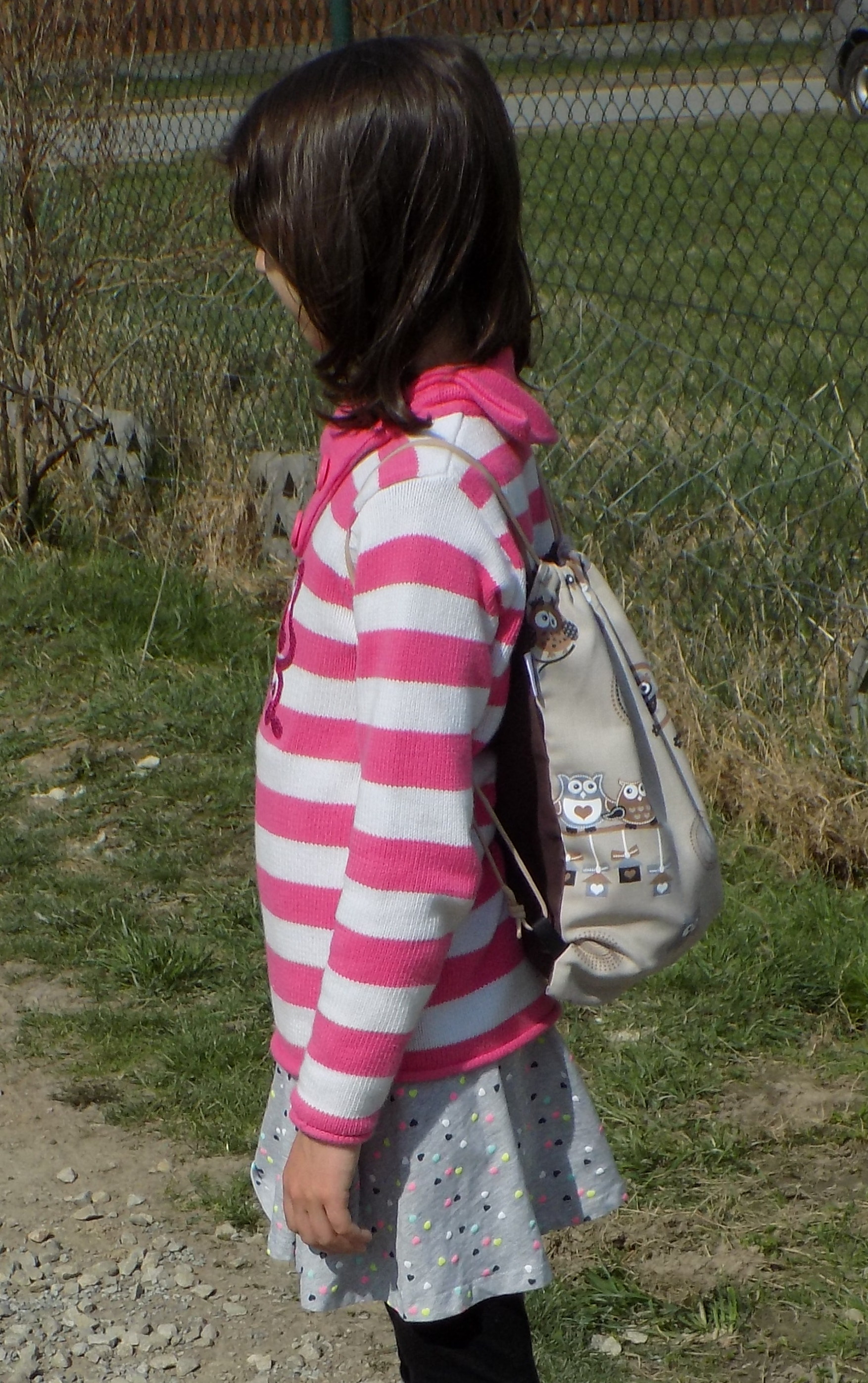 plátěný pytlíkobatůžek - pampeliška