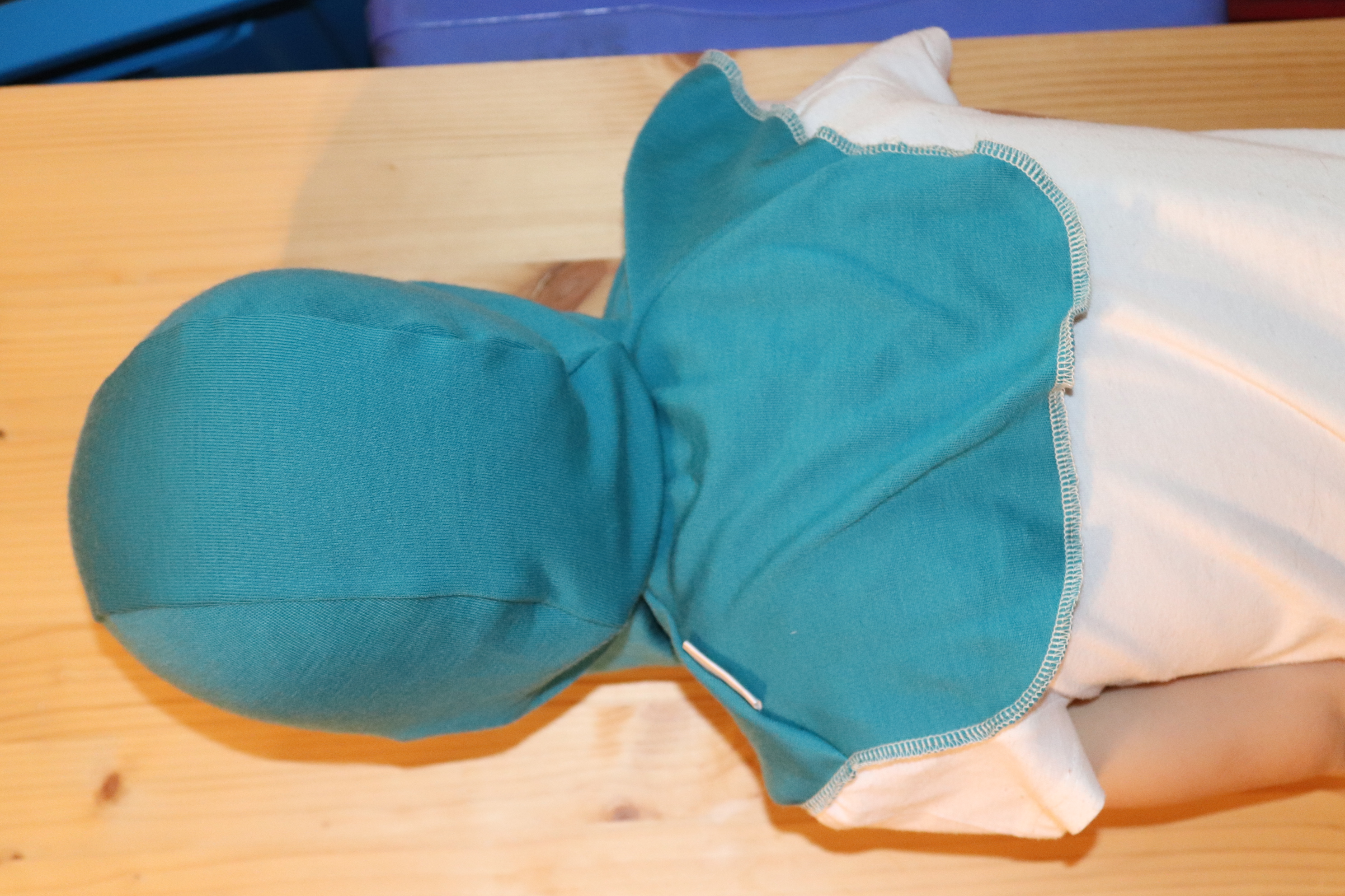 Merino kuklička - tyrkysová