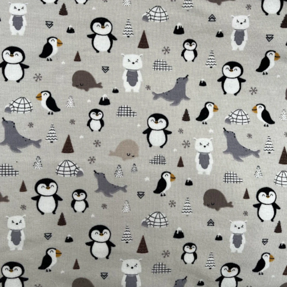 SET čepice a nákrčník - tučňák