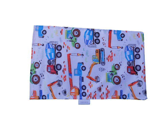 Svačinový pytlík - stavební stroje 17x27 cm