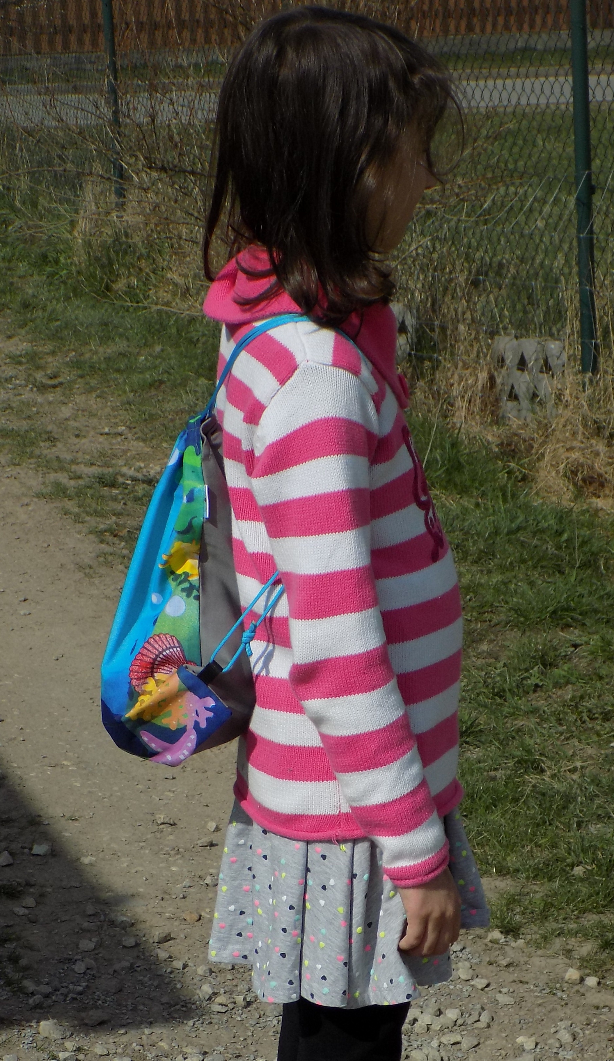 plátěný pytlíkobatůžek - pampeliška