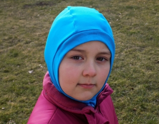 Bavlněná kuklička - tyrkysová