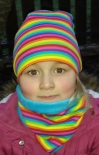 Oboustranná čepice/čepička - warmkeeper tyrkys +duha