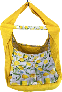 Hačka Tiki-Mechulka pro batolata, dvojitá, uzavíratelná; citróny na žluté