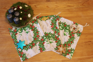 Dárkový pytlík Vánoce - věnce