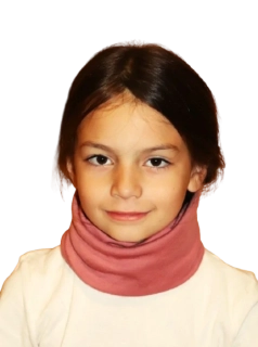 Merino dětský nákrčník dvojitý - starorůžová