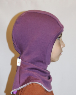 Merino kukla dvouvrstvá - fialová